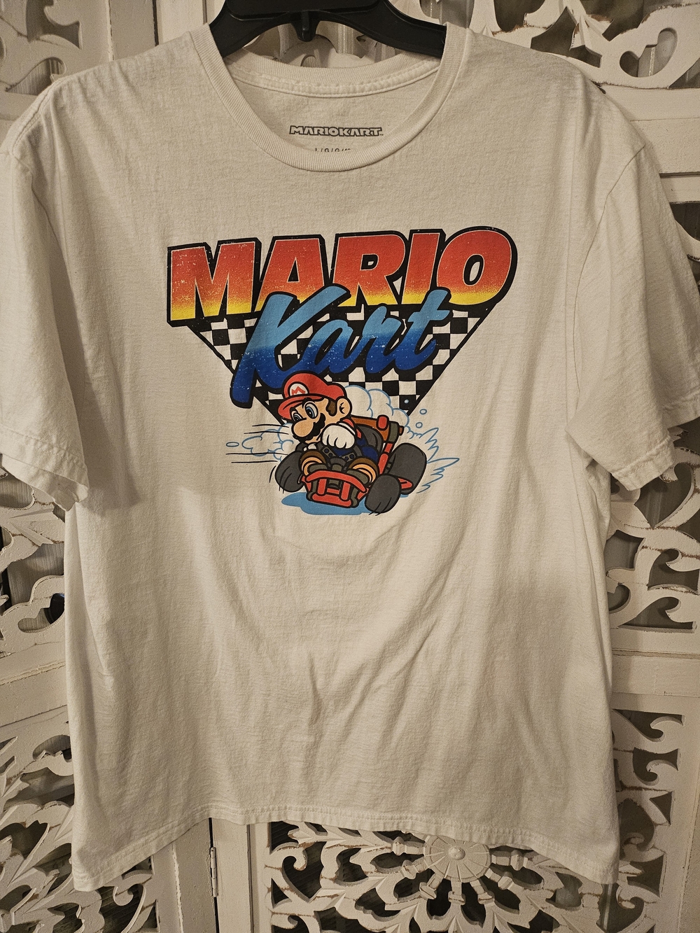 Mario Kart White Graphic Tee - Official Mario Kart